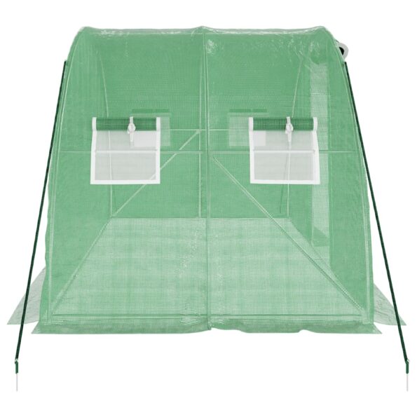 vidaXL Fóliovník s oceľovým rámom zelený 8 m² 4x2x2 m – Obrázok 5
