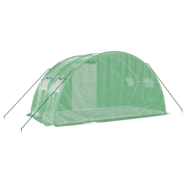 vidaXL Fóliovník s oceľovým rámom zelený 8 m² 4x2x2 m – Obrázok 6
