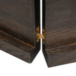vidaXL Stolová doska tmavohnedá 120x40x(2-4)cm ošetrený masív hrany – Obrázok 3