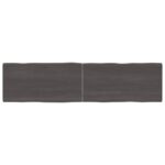 vidaXL Stolová doska tmavohnedá 160x40x(2-4)cm ošetrený masív hrany