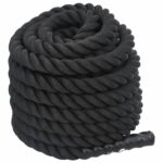 vidaXL Bojové lano čierne 15 m 11 kg polyester – Obrázok 3