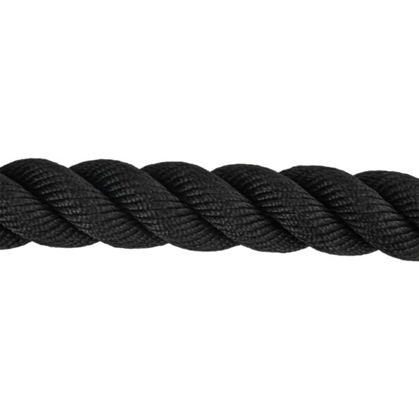 vidaXL Bojové lano čierne 15 m 11 kg polyester – Obrázok 7