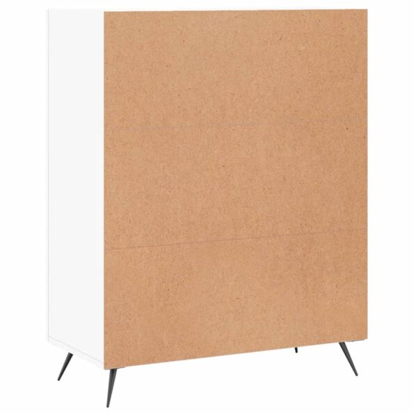 vidaXL Komoda biela 69,5x34x90 cm kompozitné drevo – Obrázok 8