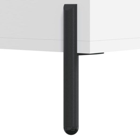 vidaXL Komoda biela 69,5x34x90 cm kompozitné drevo – Obrázok 12