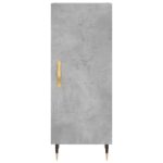 vidaXL Komoda betónovo sivá 34,5x34x90 cm spracované drevo – Obrázok 6