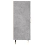 vidaXL Komoda betónovo sivá 34,5x34x90 cm spracované drevo – Obrázok 7