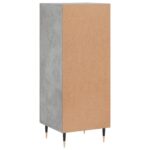 vidaXL Komoda betónovo sivá 34,5x34x90 cm spracované drevo – Obrázok 8