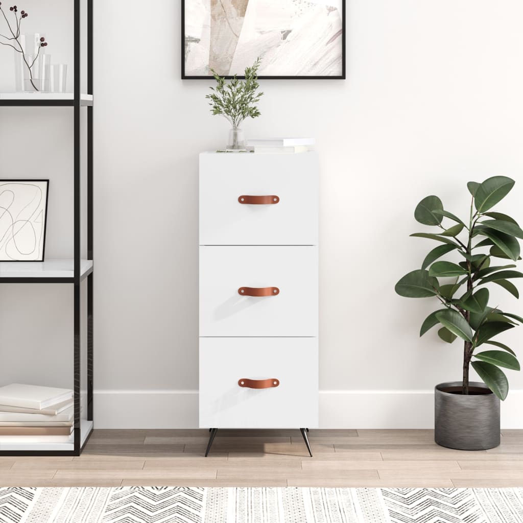 VXL8720845867454_m_en_hd_1.jpg vidaXL Komoda lesklá biela 34,5x34x90 cm spracované drevo – Obrázok 1