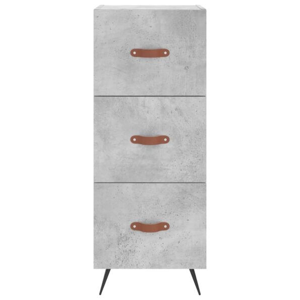 vidaXL Komoda betónovo sivá 34,5x34x90 cm spracované drevo – Obrázok 6