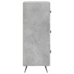 vidaXL Komoda betónovo sivá 34,5x34x90 cm spracované drevo – Obrázok 7