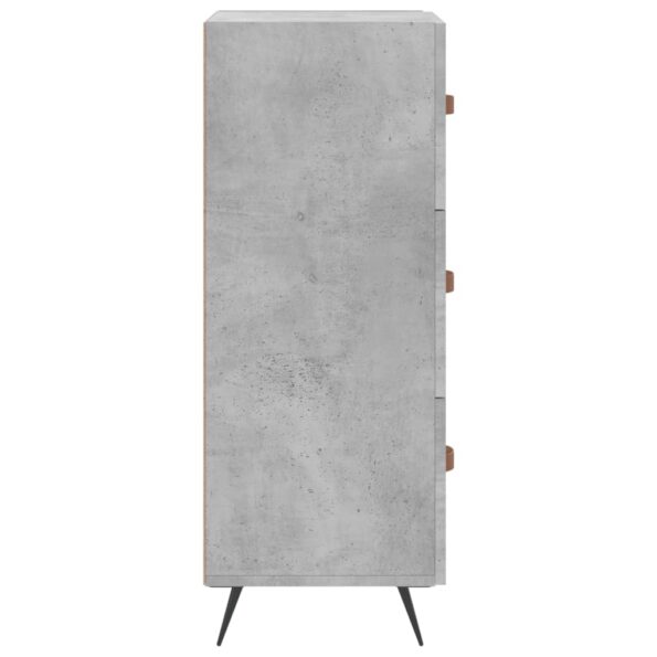 vidaXL Komoda betónovo sivá 34,5x34x90 cm spracované drevo – Obrázok 7
