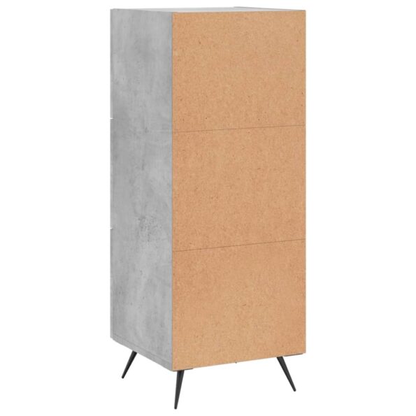 vidaXL Komoda betónovo sivá 34,5x34x90 cm spracované drevo – Obrázok 8