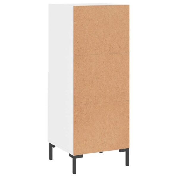 vidaXL Komoda lesklá biela 34,5x34x90 cm spracované drevo – Obrázok 8