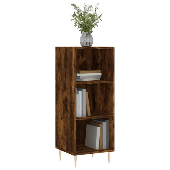 vidaXL Komoda dymový dub 34,5x32,5x90 cm kompozitné drevo – Obrázok 3
