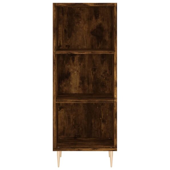 vidaXL Komoda dymový dub 34,5x32,5x90 cm kompozitné drevo – Obrázok 4