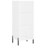 vidaXL Komoda biela 34,5x32,5x90 cm kompozitné drevo – Obrázok 2