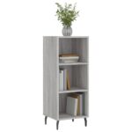 vidaXL Komoda sivý dub sonoma 34,5x32,5x90 cm kompozitné drevo – Obrázok 3
