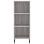vidaXL Komoda sivý dub sonoma 34,5x32,5x90 cm kompozitné drevo – Obrázok 4
