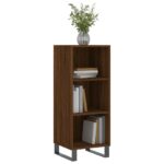 vidaXL Komoda hnedý dub 34,5x32,5x90 cm kompozitné drevo – Obrázok 3