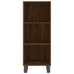 vidaXL Komoda hnedý dub 34,5x32,5x90 cm kompozitné drevo – Obrázok 4