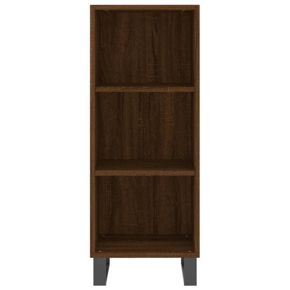 vidaXL Komoda hnedý dub 34,5x32,5x90 cm kompozitné drevo – Obrázok 4