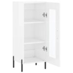 vidaXL Komoda lesklá biela 34,5x34x90 cm spracované drevo – Obrázok 6