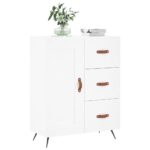 vidaXL Komoda biela 69,5x34x90 cm kompozitné drevo – Obrázok 2