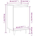 vidaXL Komoda dub sonoma 40x35x70 cm kompozitné drevo – Obrázok 12