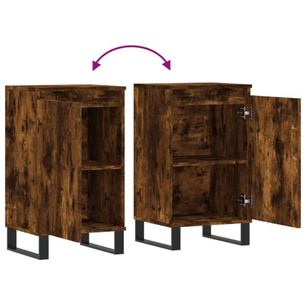 vidaXL Komody 2 ks dymový dub 40x35x70 cm kompozitné drevo – Obrázok 10