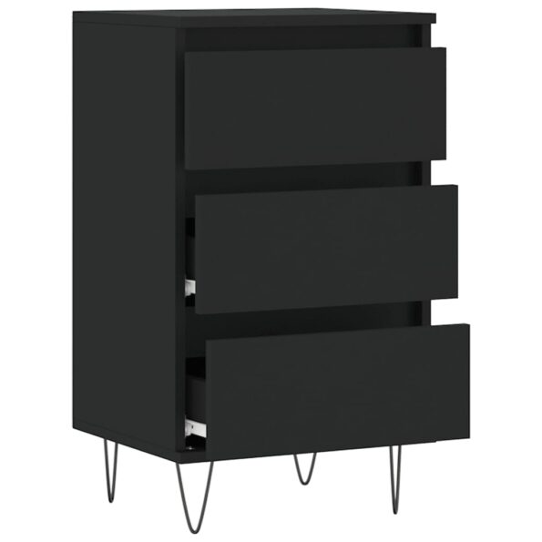 vidaXL Komoda čierna 40x35x70 cm kompozitné drevo – Obrázok 6