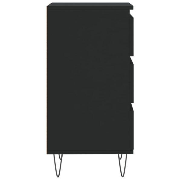 vidaXL Komoda čierna 40x35x70 cm kompozitné drevo – Obrázok 7