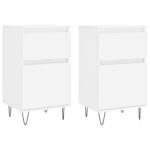 vidaXL Komody 2 ks biele 40x35x70 cm kompozitné drevo – Obrázok 2