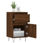vidaXL Komody 2 ks hnedý dub 40x35x70 cm kompozitné drevo – Obrázok 4