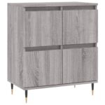 vidaXL Komoda sivý dub sonoma 60x35x70 cm spracované drevo – Obrázok 2