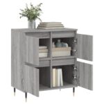 vidaXL Komoda sivý dub sonoma 60x35x70 cm spracované drevo – Obrázok 4