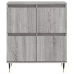vidaXL Komoda sivý dub sonoma 60x35x70 cm spracované drevo – Obrázok 5
