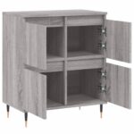 vidaXL Komoda sivý dub sonoma 60x35x70 cm spracované drevo – Obrázok 6