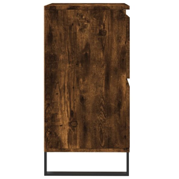 vidaXL Komoda dymový dub 60x35x70 cm spracované drevo – Obrázok 7