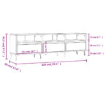 vidaXL TV skrinka biela 150x30x44,5 cm kompozitné drevo – Obrázok 11