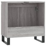 vidaXL Kúpeľňová skrinka sivý dub sonoma 58x33x60 cm kompozitné drevo – Obrázok 7