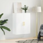 vidaXL Nástenná skrinka biela 69,5x34x90 cm – Obrázok 3