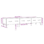 vidaXL TV skrinka, lesklá biela 150x36x30 cm, kompozitné drevo – Obrázok 12