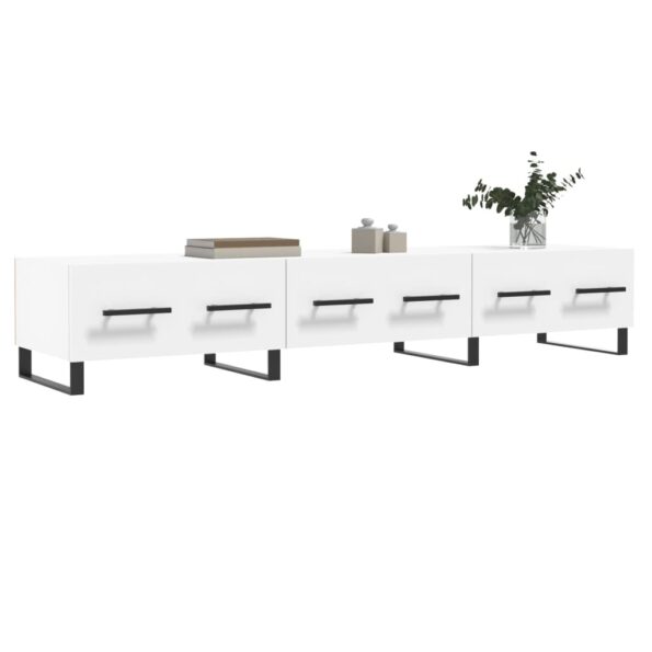 vidaXL TV skrinka, biela 150x36x30 cm, kompozitné drevo – Obrázok 3