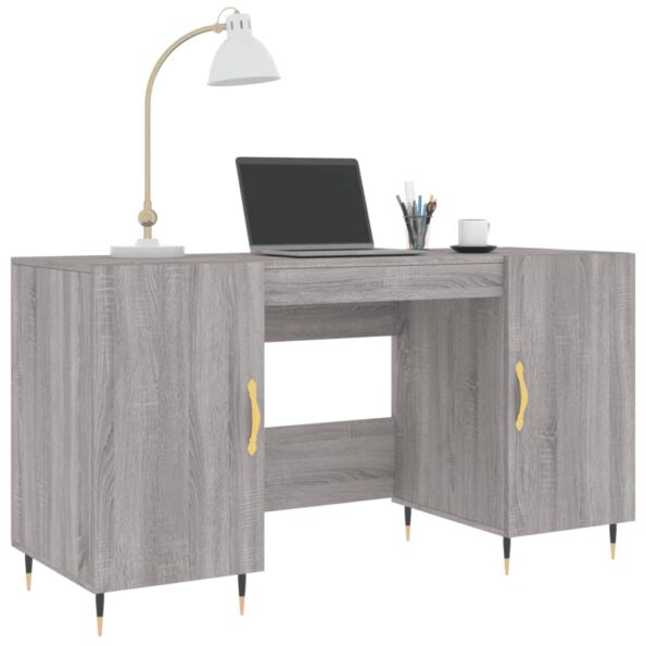 vidaXL Stôl sivý dub sonoma 140x50x75 cm kompozitné drevo – Obrázok 3