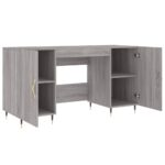 vidaXL Stôl sivý dub sonoma 140x50x75 cm kompozitné drevo – Obrázok 5