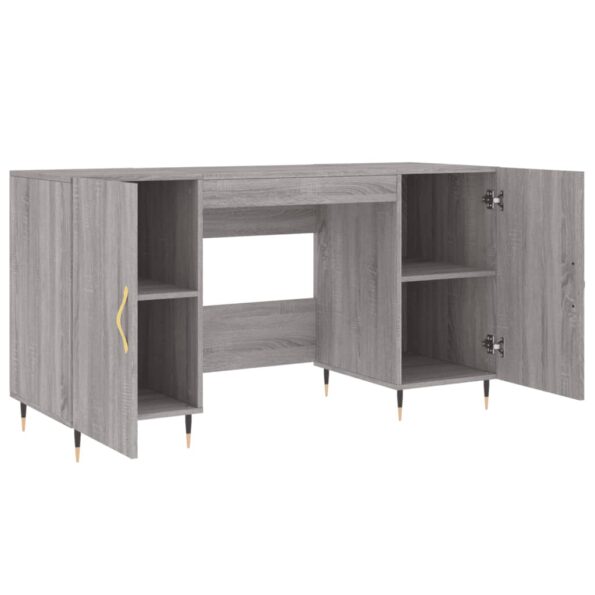 vidaXL Stôl sivý dub sonoma 140x50x75 cm kompozitné drevo – Obrázok 5