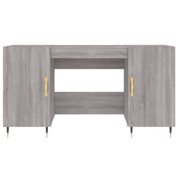 vidaXL Stôl sivý dub sonoma 140x50x75 cm kompozitné drevo – Obrázok 6