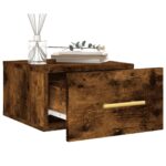 vidaXL Nástenné nočné stolíky 2 ks dymový dub 35x35x20 cm – Obrázok 4