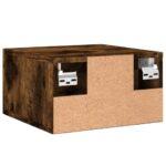 vidaXL Nástenné nočné stolíky 2 ks dymový dub 35x35x20 cm – Obrázok 9