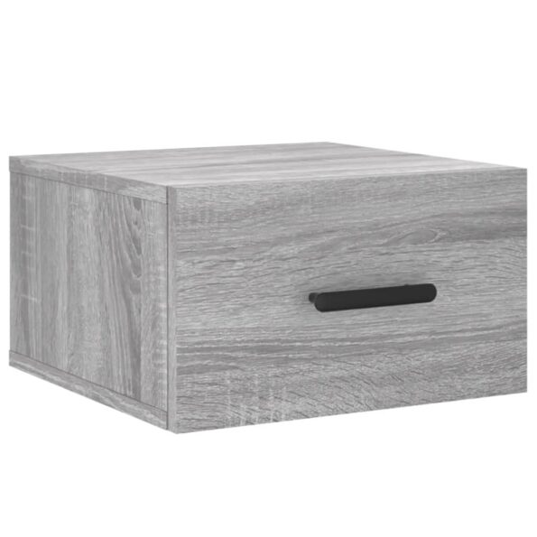 vidaXL Nástenné nočné stolíky 2 ks sivé sonoma 35x35x20 cm – Obrázok 5